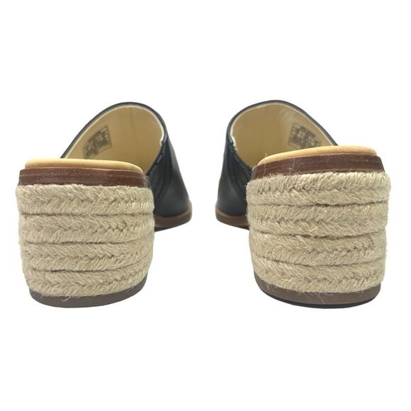 Soludos Black Leather Capri Mule Shoes - Size 8 - Picture 7 of 11